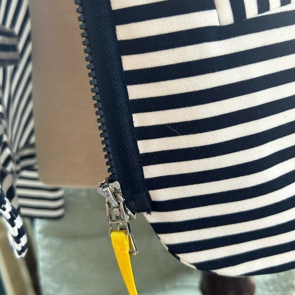NWOT Dolce Vita Sport jacket- size 6 yellow/navy stripes with star embellishment - Picture 7 of 9